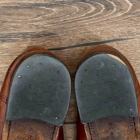 Bostonian Florentine Mens Size 8 Brown Leather Vintage Monk Strap Kiltie Loafers - Picture 10 of 10